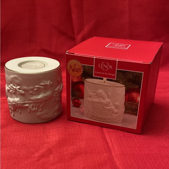 Lenox Radiant Light Santa Votive. - Picture 2 of 2